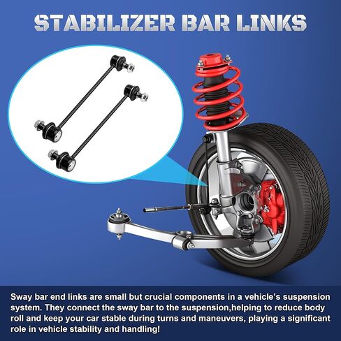 K750032 Front Stabilizer Sway Bar End Links Compatible with 2007 2008 2009 2010 2011 2012 Hyundai Elantra & Kia Optima Rondo Magentis, 2010-2013 Kia Forte Forte5, Set of 2 in Kuwait