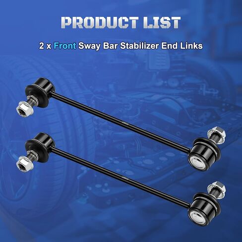 K750032 Front Stabilizer Sway Bar End Links Compatible with 2007 2008 2009 2010 2011 2012 Hyundai Elantra & Kia Optima Rondo Magentis, 2010-2013 Kia Forte Forte5, Set of 2 in Kuwait