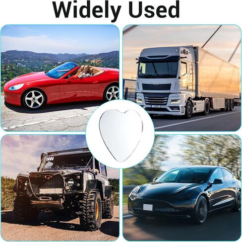 2 Pcs Heart Shaped Blind Spot Mirrors Car Side Mirror Blindspot Universal Fit Adjustabe Angle Convex Rearview Mirror for Enhanced Safety Stick Cute Automotive Exterior Accessories for Cars SUVs Trucks in Kuwait