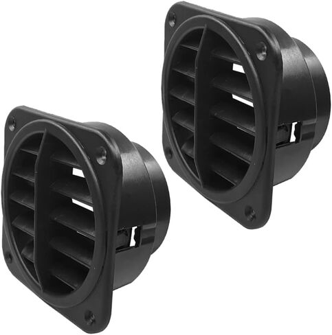 360 Degrees 75mm Rotatable Warm Air Vent Outlet Car Heater Duct Hose Pipe Parking Air Conditioner Steering Diesel Heater Vent Cover for Car RV Bus Boat, 2pcs in Saudi Arabia