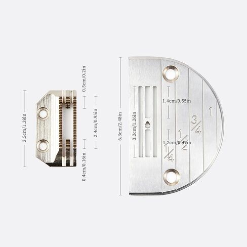 Skysewing Needle Plate 147150LGW Feed Dog 149057 21 Teeth with 20 Mounting Screws in Clear Storage Box, Compatible with JUKI Brother Single Needle Industrial Lockstitch Sewing Machine in Saudi Arabia