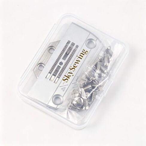 Skysewing Needle Plate 147150LGW Feed Dog 149057 21 Teeth with 20 Mounting Screws in Clear Storage Box, Compatible with JUKI Brother Single Needle Industrial Lockstitch Sewing Machine in Saudi Arabia