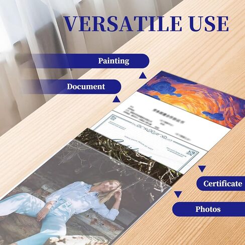 6 Pieces 8.2" x 11.6" A4 Sized Rigid Print Protectors, Clear Hard Plastic Sheet Protectors, Top Loading Plastic Paper Sleeves Cover for Photo Posters Birth Certificates Menu Document Holder (6pcs) in Saudi Arabia