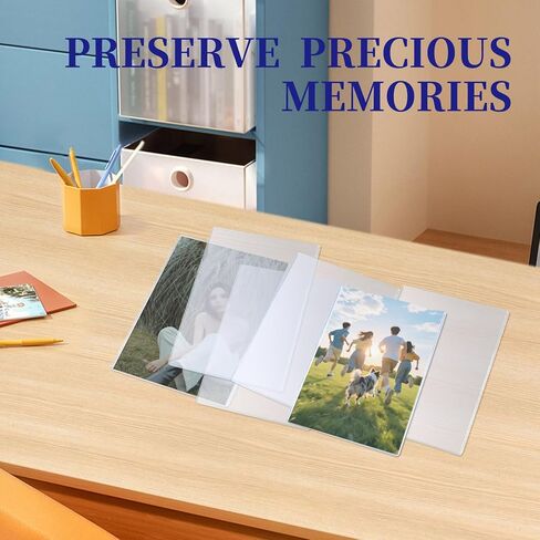 6 Pieces 8.2" x 11.6" A4 Sized Rigid Print Protectors, Clear Hard Plastic Sheet Protectors, Top Loading Plastic Paper Sleeves Cover for Photo Posters Birth Certificates Menu Document Holder (6pcs) in Saudi Arabia