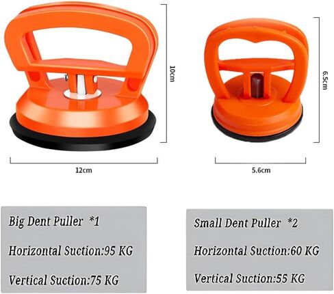 Car Dent Puller,3 Pack Car Dent Puller,Powerful Car Dent Remover,Dent Removal Kit and Dent Repair Puller for Car Dent Repair,Screen,Glass,Tiles and Objects Moving (3Pcs) in Saudi Arabia