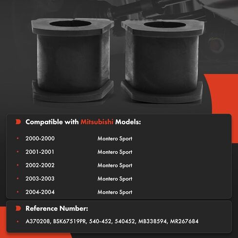 A-Premium 2 x مجموعة جلبة قضيب التأرجح الخلفي، متوافقة مع ميتسوبيشي مونتيرو سبورت 2000-2004 in Kuwait