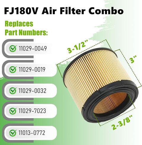 FJ180V Air Filter Tune Up Kit Replace for Kawasaki 11029-0032 11029-0019 11029-7023 11029-0049 Oil Filter Spark Plug in Saudi Arabia