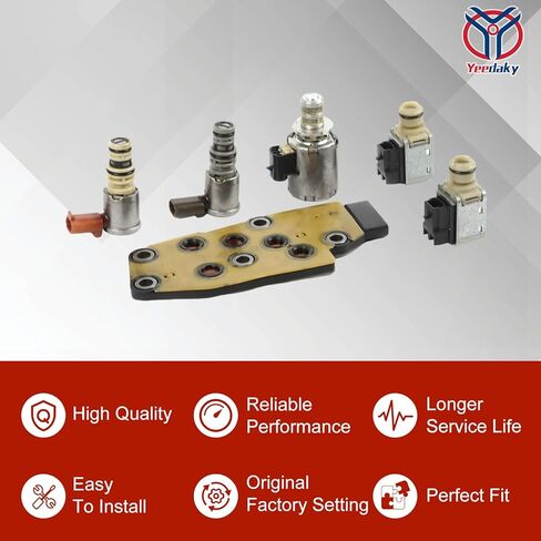 4L60E Trans Master Solenoid Kit 1set For GMC (A Shift Solenoid,B Shift Solenoid,3-2 Downshift Solenoid,EPC Solenoid,TCC/PWM Solenoid,New Manifold Pressure Switch) Replacement OE# 4L65E 4L70E in Kuwait