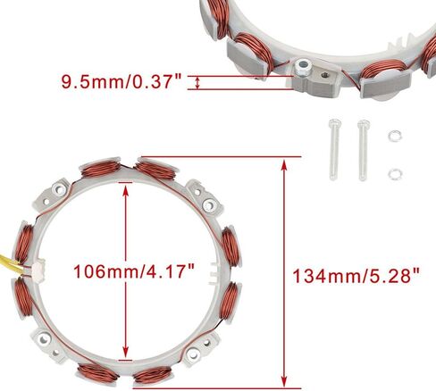 1 Pcs Charging Coil And Alternator Stator Assembly for V-Twin Engine 16HP-23HP 846882 295347 305447 356447 in Saudi Arabia