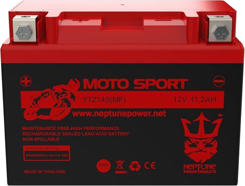 بطارية نبتون لهوندا 750 VT750DC A B Shadow Spirit 2001-2007 YTZ14S بطارية مختومة خالية من الصيانة عالية الأداء 12 فولت SMF OEM استبدال Powersport دراجة نارية ATV سكوتر الثلج in Kuwait