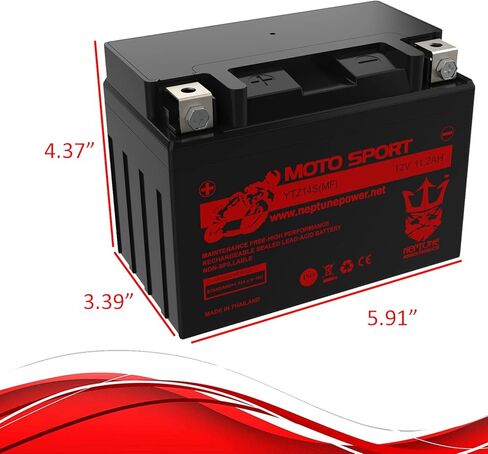 بطارية نبتون لهوندا 750 VT750DC A B Shadow Spirit 2001-2007 YTZ14S بطارية مختومة خالية من الصيانة عالية الأداء 12 فولت SMF OEM استبدال Powersport دراجة نارية ATV سكوتر الثلج in Kuwait