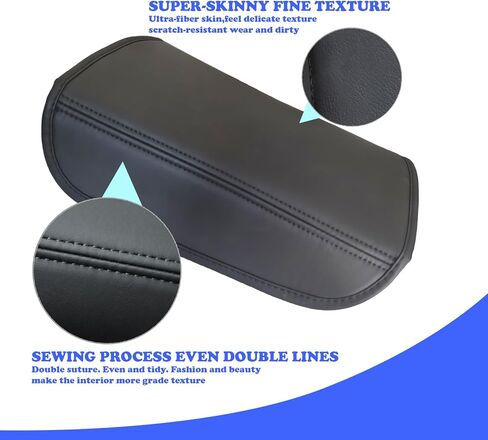 Tesla Armrest Cover for Model 3 (2017–2024) & Model Y (2020–2024), Soft Padded Center Console Armrest Protector, Comfortable Elbow Support, Easy Install, Black in Saudi Arabia