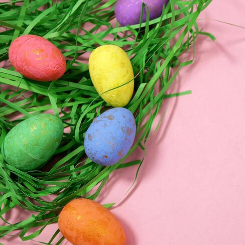 Mini Foam Easter Eggs, Multicolored Egg Party Decorations, Spring Craft Supplies or Centerpiece Props, Style May Vary, 36 Total in Saudi Arabia