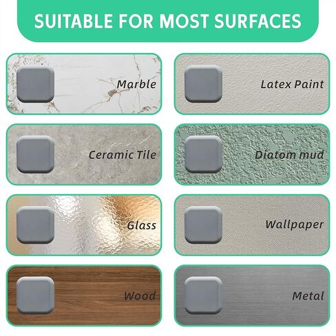 1.77'' Door stoppers wall Gray 4 Pack Silicone Door Bumpers Self-Adhesive Door Knob Guard Wall Shield Protect wall Surface for Home Office in Saudi Arabia