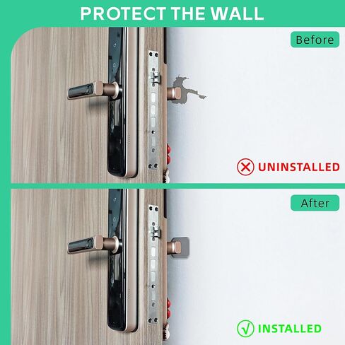 1.77'' Door stoppers wall Gray 4 Pack Silicone Door Bumpers Self-Adhesive Door Knob Guard Wall Shield Protect wall Surface for Home Office in Saudi Arabia