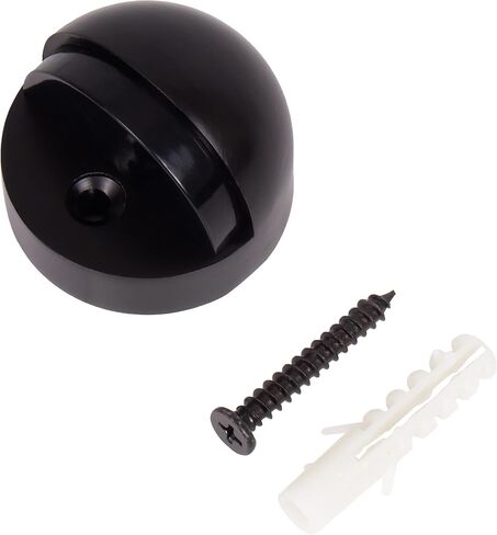 Stone Harbor Hardware High Rise Dome Door Stop, 1-1/4" High, Matte Black in Saudi Arabia