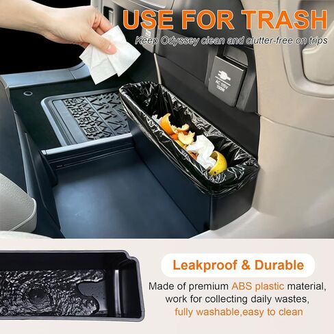Center Console Trash Can Compatible with 2018-2024 Honda Odyssey Accessories Car Trash Garbage Bin/Items Organizer Keep Clean Durable ABS Plastic in Saudi Arabia