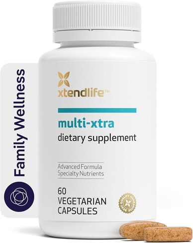 Xtend-Life, Multi-Xtra, Advanced Multivitamin & Mineral Supplement for Women, Men, Children - 42 Bioavailable Vitamins, Minerals, Antioxidants & Herbs for Heart, Energy, Immune Support, 60 Tablets in Saudi Arabia