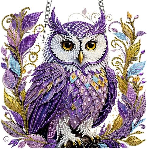 LPDJITO Butterflies DIY Hanging Diamond Art Pendant Kit Flowers Butterflies, Special Crystal Diamonds Painting Ornament for Adults, 5D Diamond Art Suncatchers Double Sided Board Gem Painting Kit in Saudi Arabia