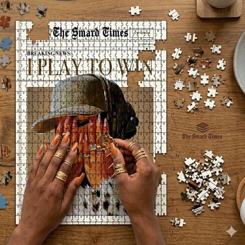Smard Art I Play to Win 1000 Piece Puzzle for Adults Theme Jigsaw Puzzle, Family Game Night Fun Puzzles for Adults Luxury Puzzles for Adults 1000 Pieces in Saudi Arabia