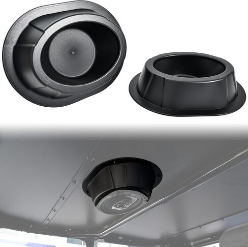 SAUTVS 2PCS UTV 6 by 9 Inch Roof Speakers Pods Waterproof Dustproof Universal 6x9 Overhead Speakers Panels Enclosures Holder for Can-Am/Polaris/Kawasaki/Honda/Yamaha Accessories in Kuwait