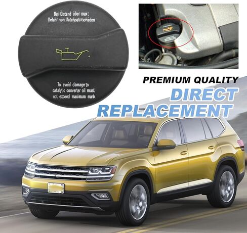 UOIENRT 80989 Engine Oil Fill Cap Replacement for Audi, Replacement for Volkswagen Select Models, 06B103485C in Kuwait