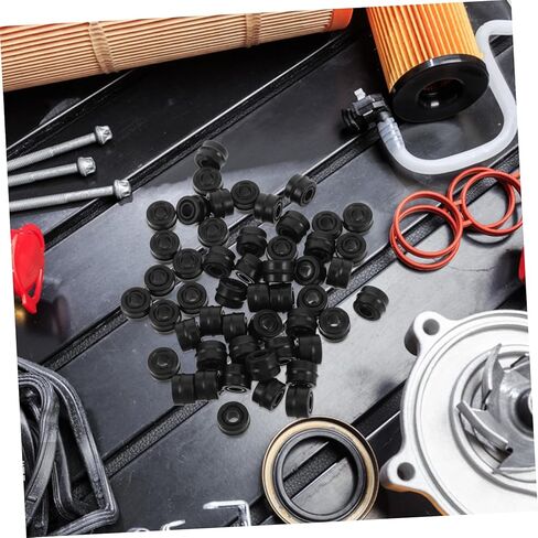 GARVALON 50pcs Air Conditioning Gasket Seals Rubber Sealing Ring for Auto Car Air Conditioner Seal Kit Car Repair Parts Automotive Ac Vehicle Maintenance Accessories Auto Replacement in Saudi Arabia
