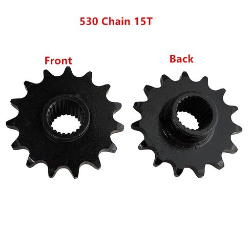 Front 530 Chain Sprocket Cog 24T Gear 14T 15T 16T Teeth for Gy6 125cc 150cc Quad Dirt Pit Bike ATV UTV Buggy Motorcycle Go Kart (530 15T) in Kuwait