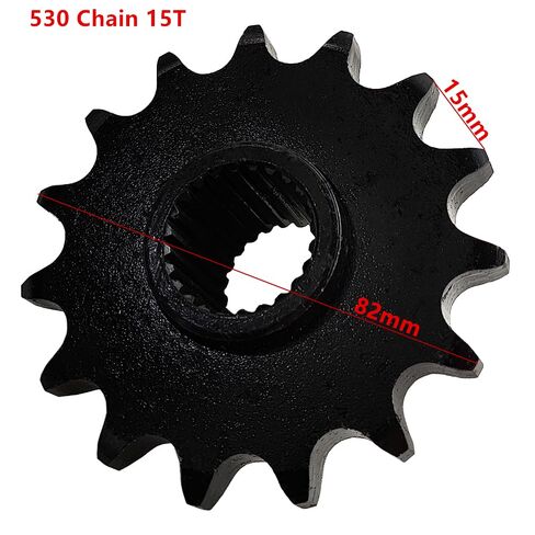 Front 530 Chain Sprocket Cog 24T Gear 14T 15T 16T Teeth for Gy6 125cc 150cc Quad Dirt Pit Bike ATV UTV Buggy Motorcycle Go Kart (530 15T) in Kuwait