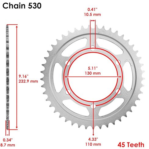 سلسلة محرك كالتريك الذهبية على شكل حرف O ومجموعة ضرس متوافقة مع Yamaha R1 YZF-R1 2004-2008 in Kuwait