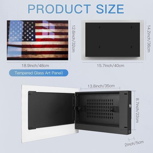 Biometric Hidden Gun Safe fits 2 pistols,Quick Access Hidden Gun Storage with Movable Bracket and Magazine,Wall Mount Gun Safe for Secure Firearm Storage with Fingerprint, Key Access(18.8 inch) in Kuwait