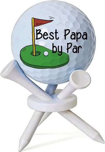 for Men Dad Papa, Funny Birthday Gift for Dad Father Golfers Daddy Papa from Daughter Son, Best Papa by Par Golf Ball Golf Accessories Tabletop Display Stand Decor in Saudi Arabia