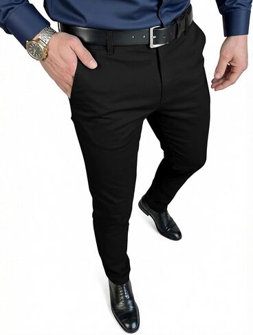 JMIERR Men's Skinny Stretchy Suit Pants Slim Fit Slacks Tapered Trousers in Saudi Arabia