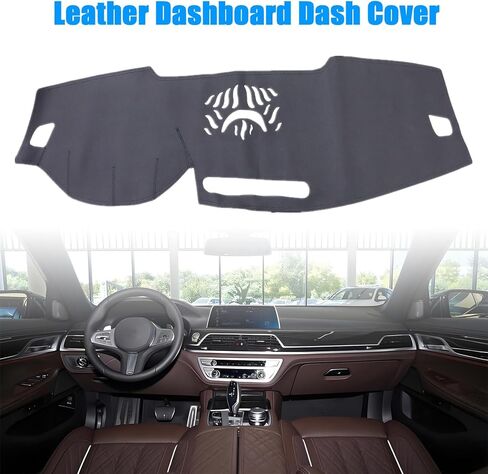 Leather Dash Mat Dashboard Cover Dashmat Interior Pad Compatible with BMW 7-Series 2016-2022 in Kuwait