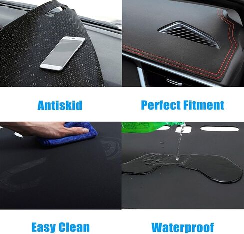 Leather Dash Mat Dashboard Cover Dashmat Interior Pad Compatible with BMW 7-Series 2016-2022 in Kuwait