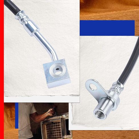 JC Whitney JFBAJCWBHH00153 Front Left Brake Hydraulic Hose - Compatible with Ram 1500 2011-2018, 1500 Classic 2019, Dodge Ram 1500 2006-2010 in Kuwait