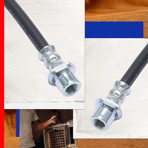 JC Whitney JFBAJCWBHH00375 Brake Hydraulic Hose - Compatible with Toyota Tacoma 05-19, 4Runner 96-02, Tundra 00-06, Sequoia 01-07, Paseo 92-99, Prius C 12-19, Tercel 91-99, Yaris 06-19 in Kuwait