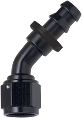 Fragola 204506-BL Black Size (-6) 45° Push Lock Hose Fitting in Kuwait