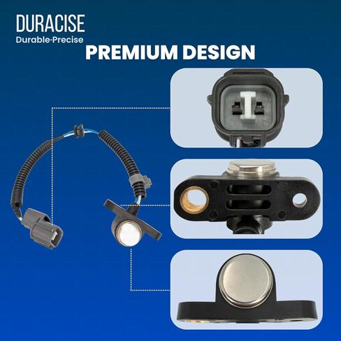 DURACISE Engine Crankshaft Position Sensor Compatible with 1999-2000 Honda Civic 1.6L, 1996-1997 Honda Civic del Sol 1.6L, 1997-2001 Honda CR-V 2.0L, 1994-2001 Acura Integra 1.8L, OEM #37500P72A01 in Kuwait