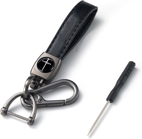 Genuine Leather Key Chain Compatible with Cross of Nails, Christian Religious Cross with Nails, Jesus Christ Keychain Keyring in Saudi Arabia