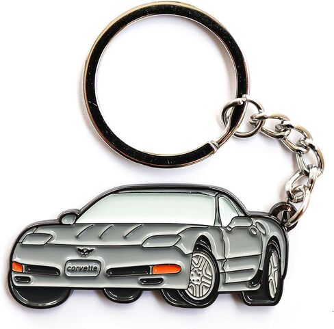 Metal Kechain for C5 Corvette, C5 Vette Accessories, Vette Keychain, 97-04 Vette Keychain, Corvette Gifts in Kuwait