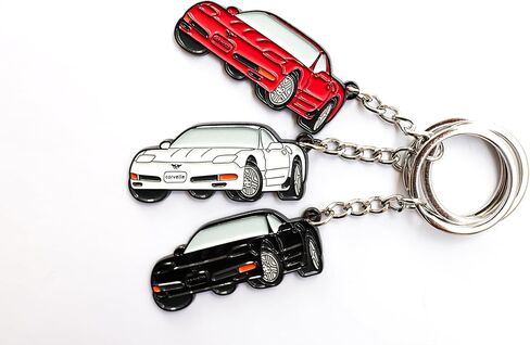 Metal Kechain for C5 Corvette, C5 Vette Accessories, Vette Keychain, 97-04 Vette Keychain, Corvette Gifts in Kuwait