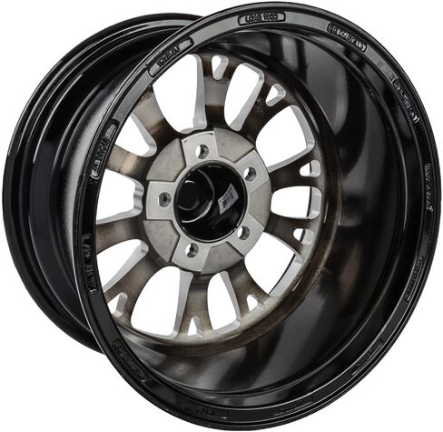 عجلة JEGS SSR سبايك 15 × 8 | 5 × 4.75 بوصة. تباعد نمط مسمار العجلة | +27 ملم إزاحة | 5.5 بوصة مسافة خلفية | أسود لامع مع لمسات بارزة مطحونة | 3.27 بوصة تتحمل المركز in Kuwait
