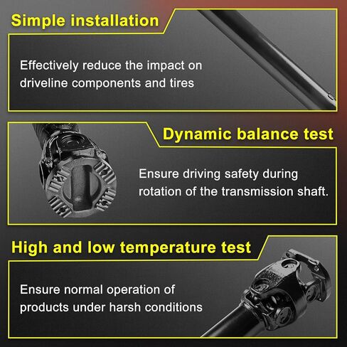 Front Drive Shaft Fit for Dodge Ram 2500, Ram 3500 2005-2010 & Ram 2500, 3500 2011-2013, 4WD Manual Transmission, Prop Shaft Driveshaft Assembly Replace# 52853143AE, 52123111AA in Kuwait