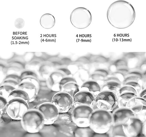 200,000 Clear Beads for Vases, Transparent Vase Filler, Christmas Decoration, Wedding Centerpiece, Floating Candles, Floral Decoration in Kuwait