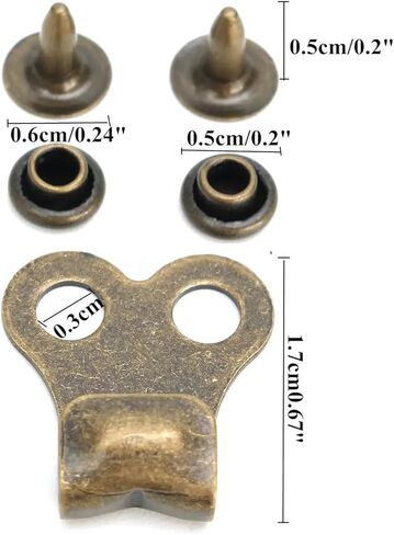 10 Set Hiking Boots Lace Hooks Replacement Bronze Boot Shoe Laces Eyelets Hook with Rivets Speed Hooks for Hiking Shoe Work Boots Mountaineering Shoes Climbing Boots Military Tactical Boot in Kuwait