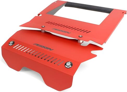 Perrin Performance Red Aluminum Engine Cover Kit Compatible with 15-19 WRX in Saudi Arabia