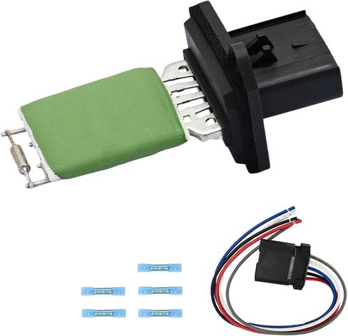 HVAC Blower Motor Resistor with Wire Harness Compatible with Dodge Dakota 2005-2012 Replacement for Mitsubishi Raider 2006-2009 Relpace 5161067AA in Kuwait