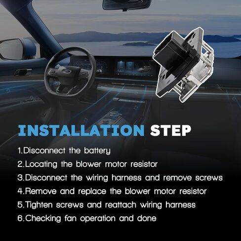 مقاوم محرك منفاخ HVAC مع حزام أسلاك متوافق مع Scion Xd 2008-2014 بديل لسيارة Toyota Yaris 2006-2014 Relpace 8713852030، JA1778 in Kuwait