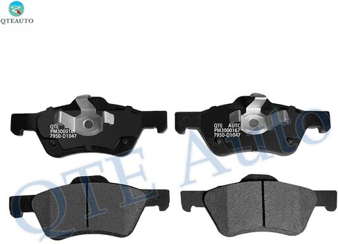 PM Auto Set of 6 Front 303mm Brake Disc Rotors-Ceramic Brake Pad Kit Replacement For 2005-2011 Mercury Mariner in Kuwait
